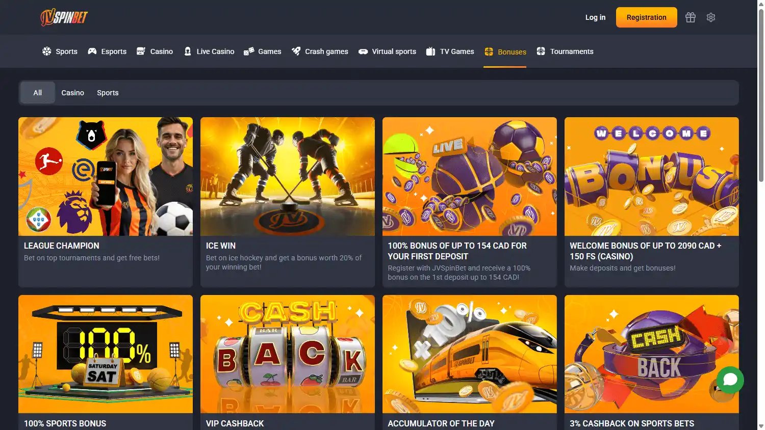 JVSPINBET Casino screenshot 3