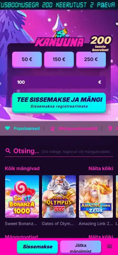 Kanuuna Casino screenshot 3