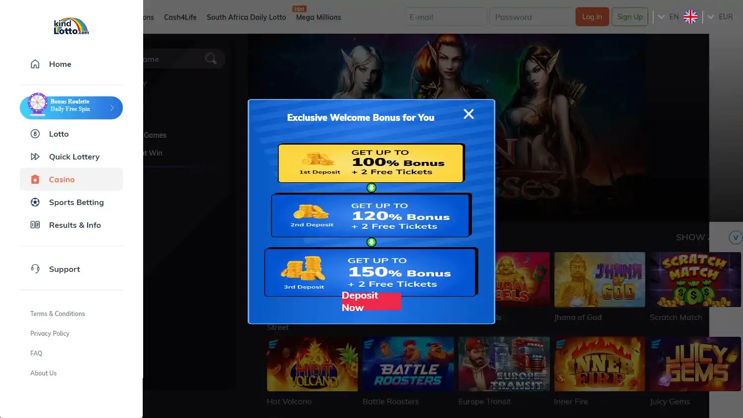 Kindlotto Casino screenshot 2