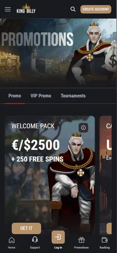 King Billy Casino screenshot 6