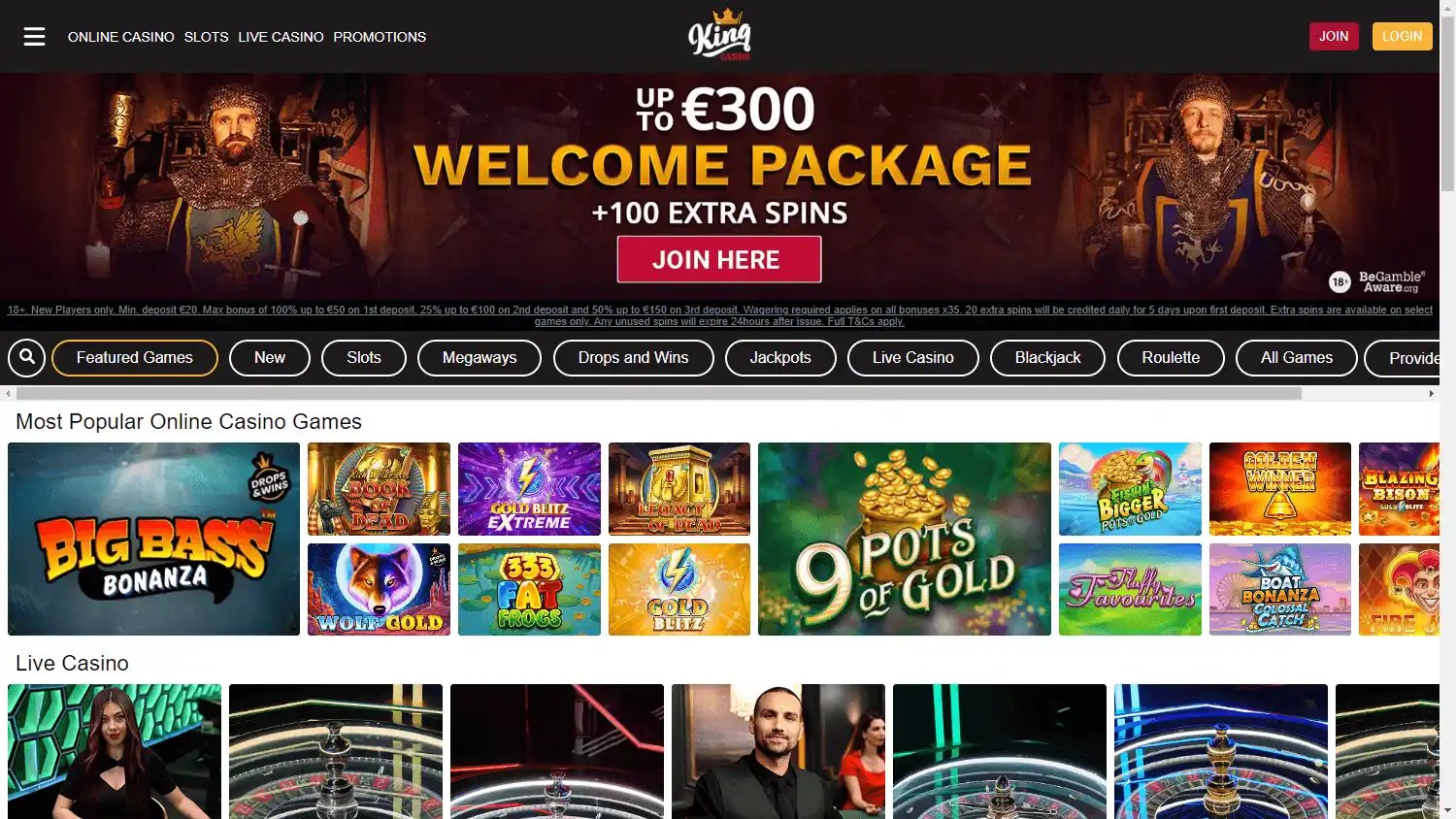 King Casino screenshot 1