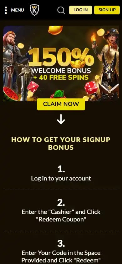 Kings Chance Casino screenshot 6