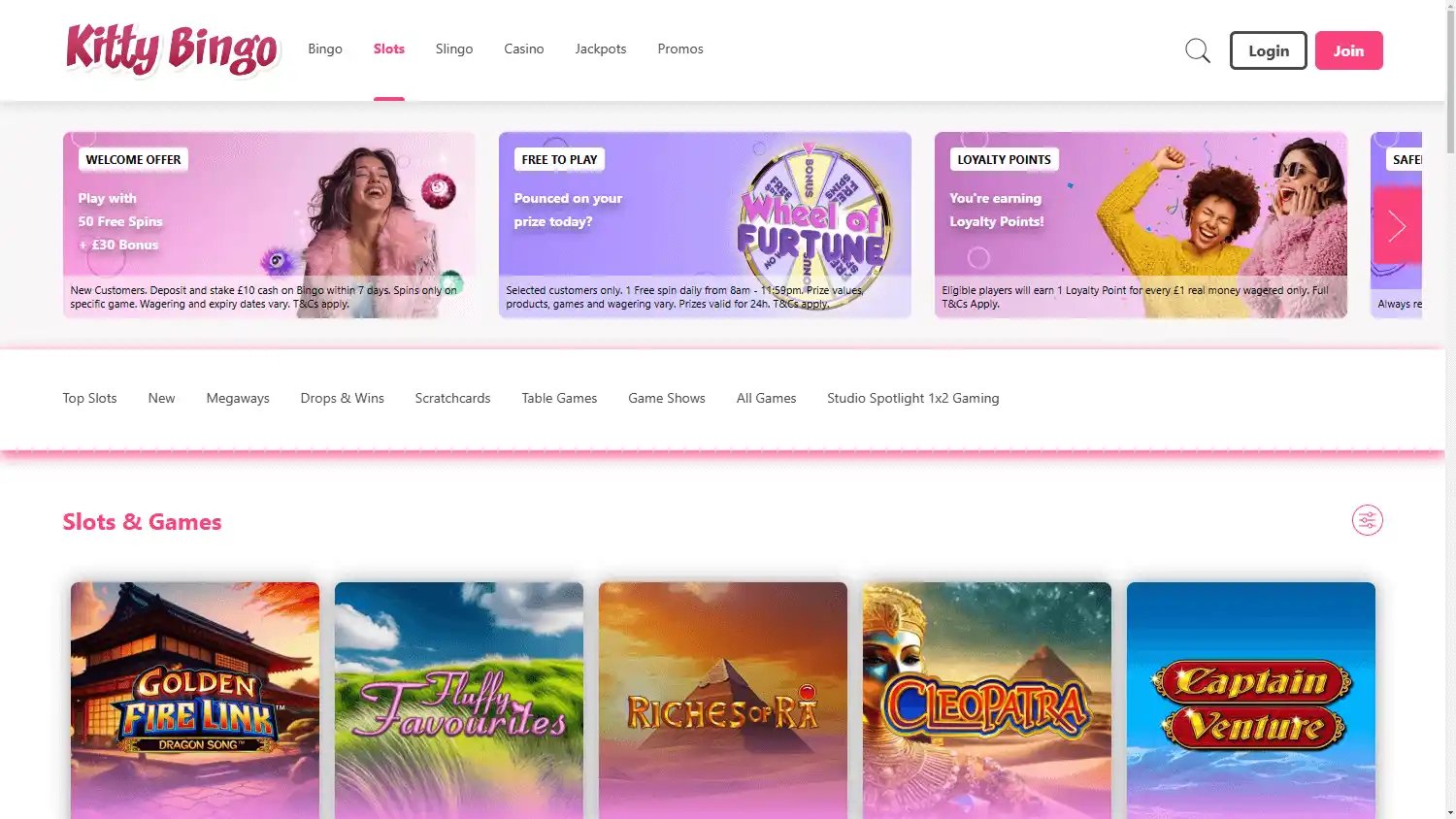 Kitty Bingo Casino screenshot 2
