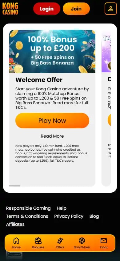 Kong Casino screenshot 6
