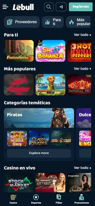 Lebull Casino MX screenshot 6