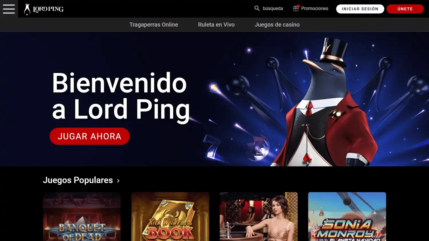 Lord Ping Casino ES screenshot 1