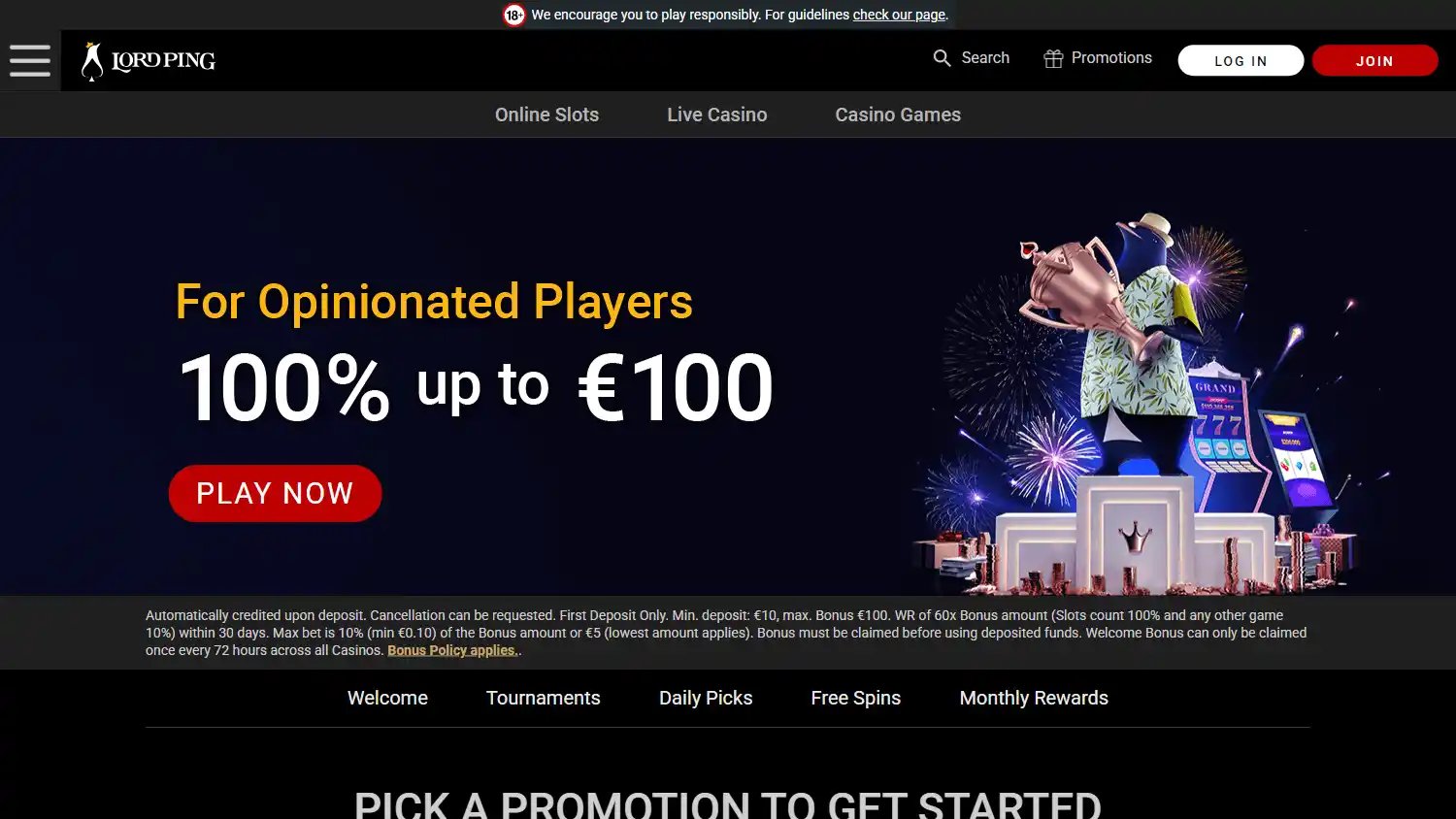Lord Ping Casino ES screenshot 4