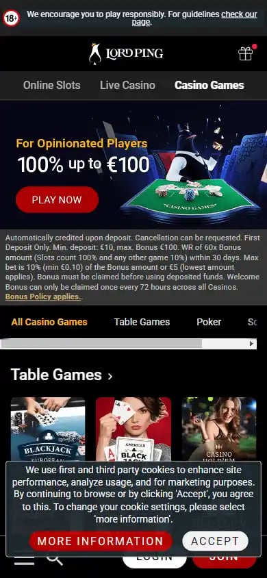 Lord Ping Casino ES screenshot 6