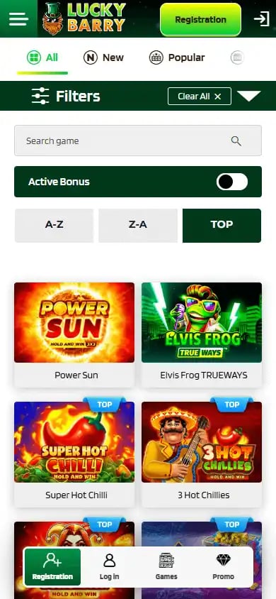 Lucky Barry Casino screenshot 5