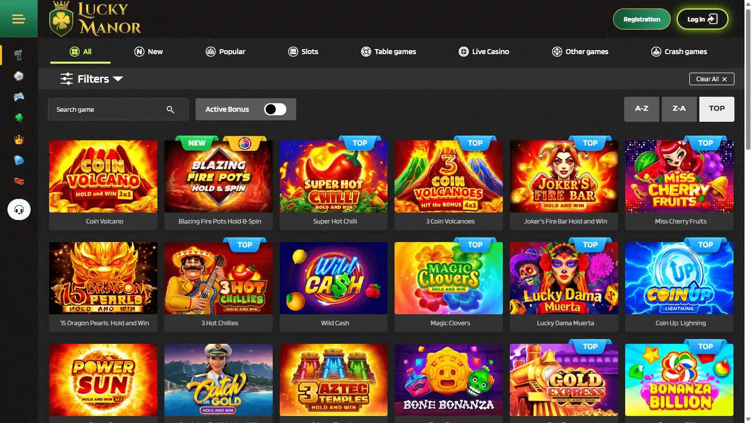 Lucky Manor Casino screenshot 2