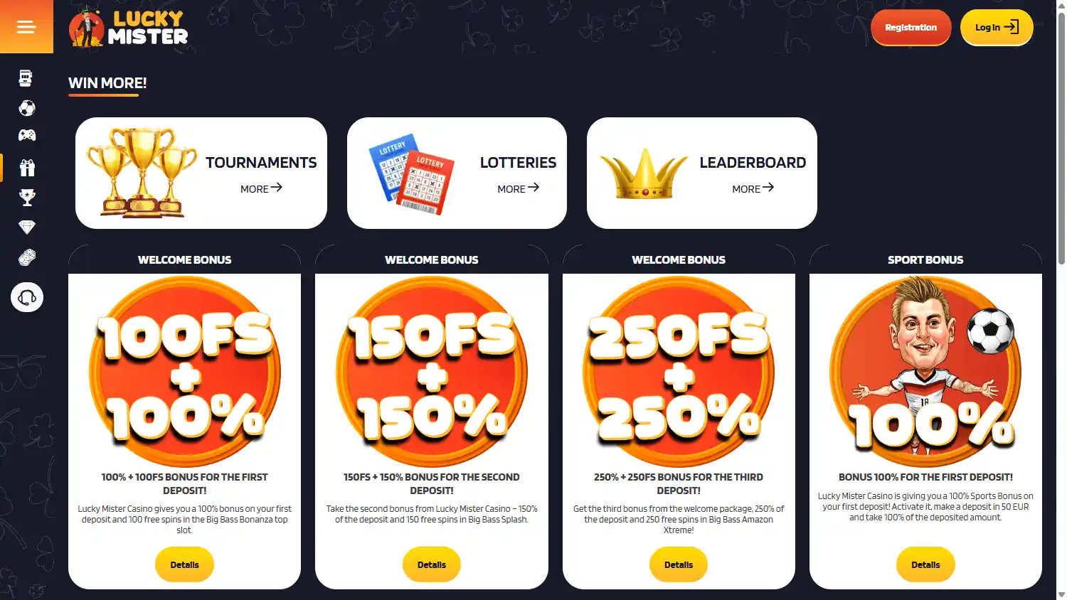Lucky Mister Casino screenshot 3