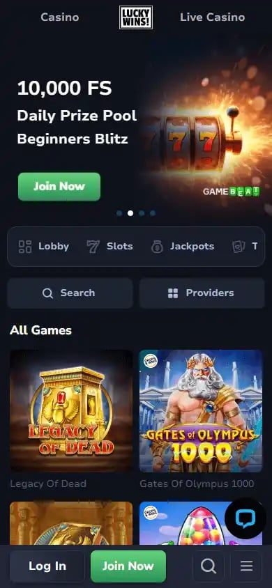 LuckyWins! Casino screenshot 5