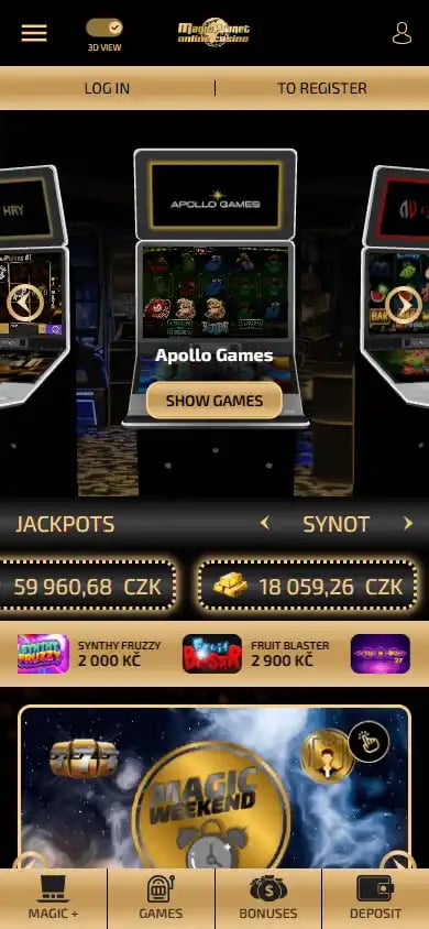 Magic Planet Online Casino screenshot 4