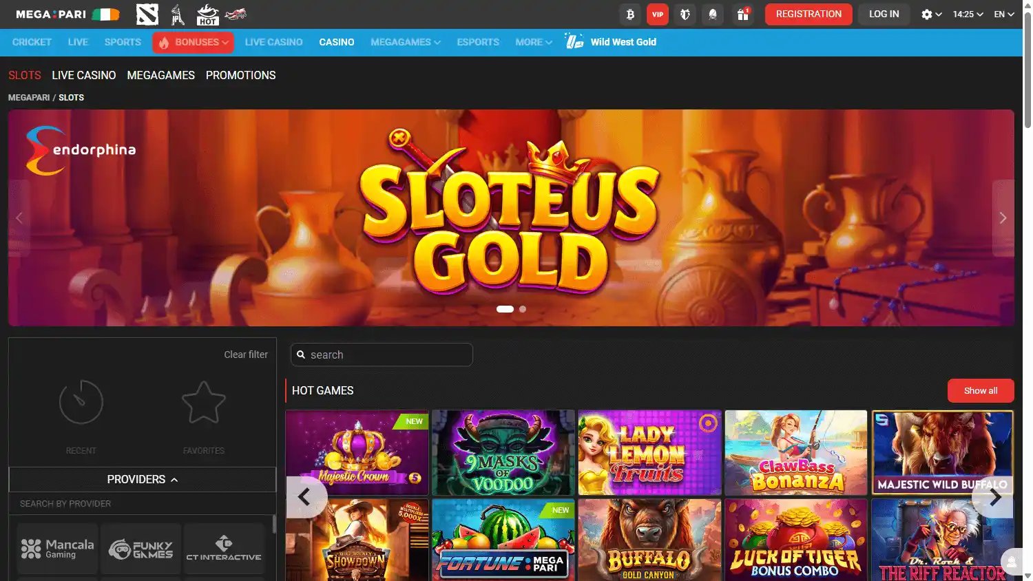 Megapari Casino screenshot 2