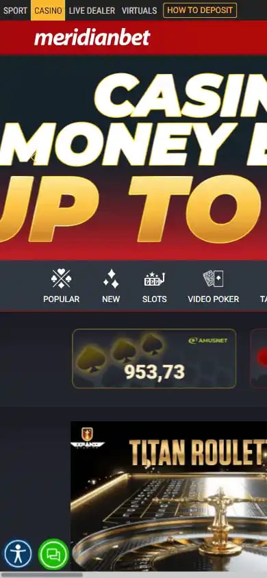 Meridianbet Casino screenshot 6