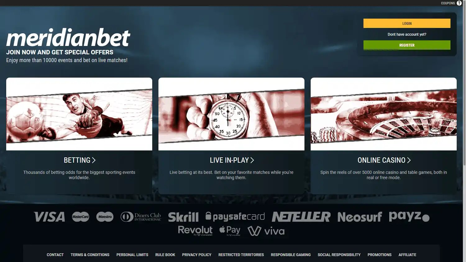 Meridianbet Casino screenshot 2