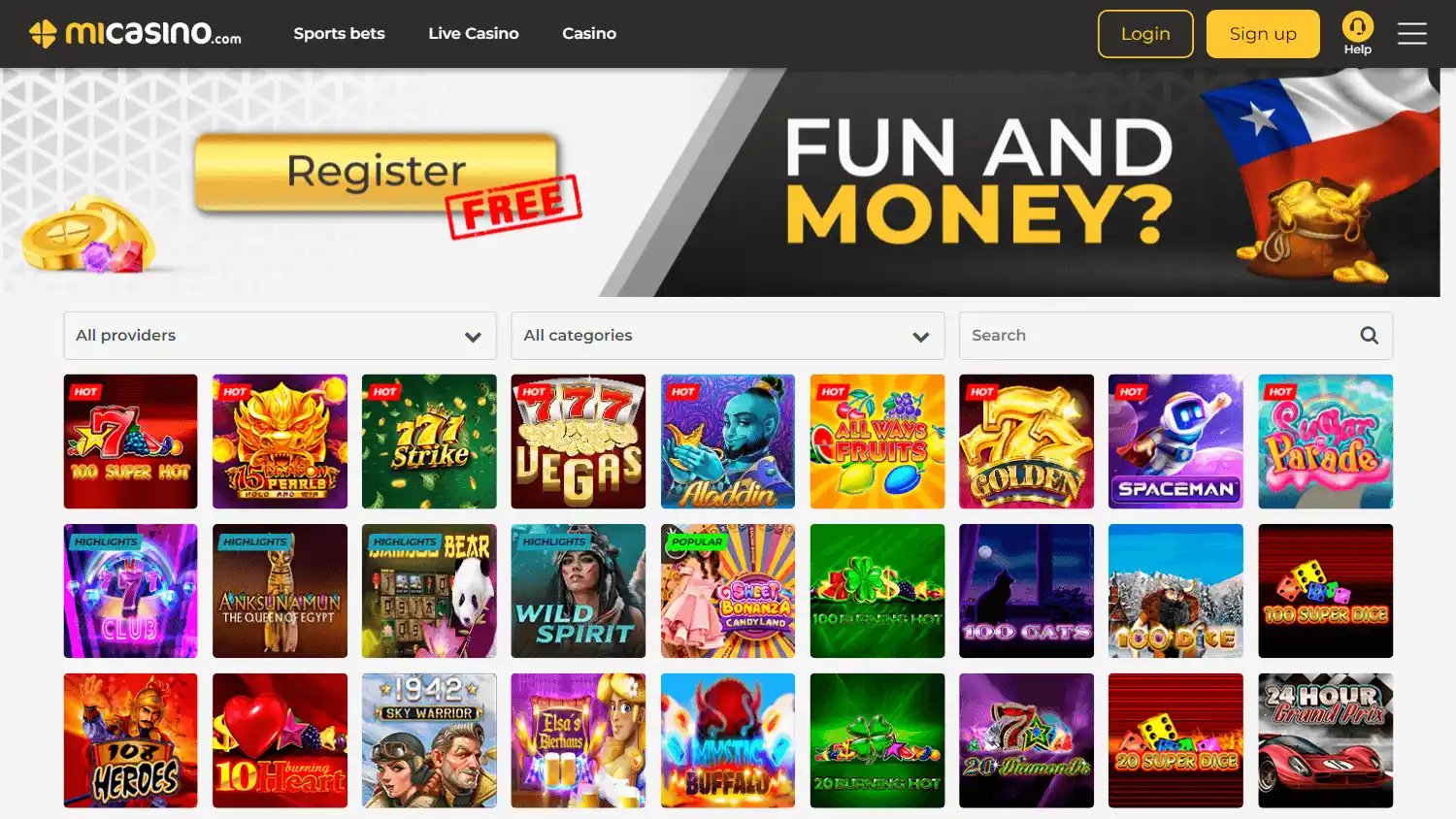 MiCasino screenshot 2