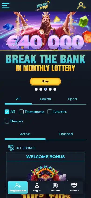Milky Wins Casino screenshot 6