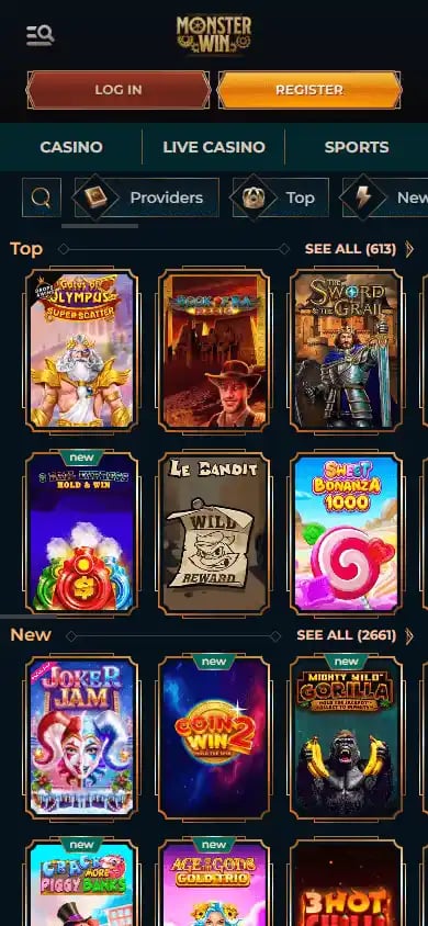 MonsterWin Casino screenshot 5