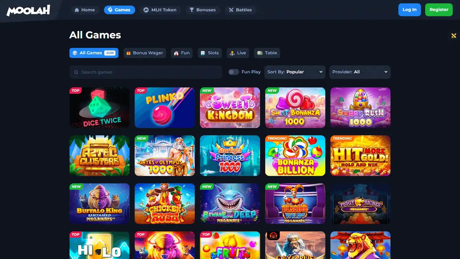 Moolah Casino screenshot 2