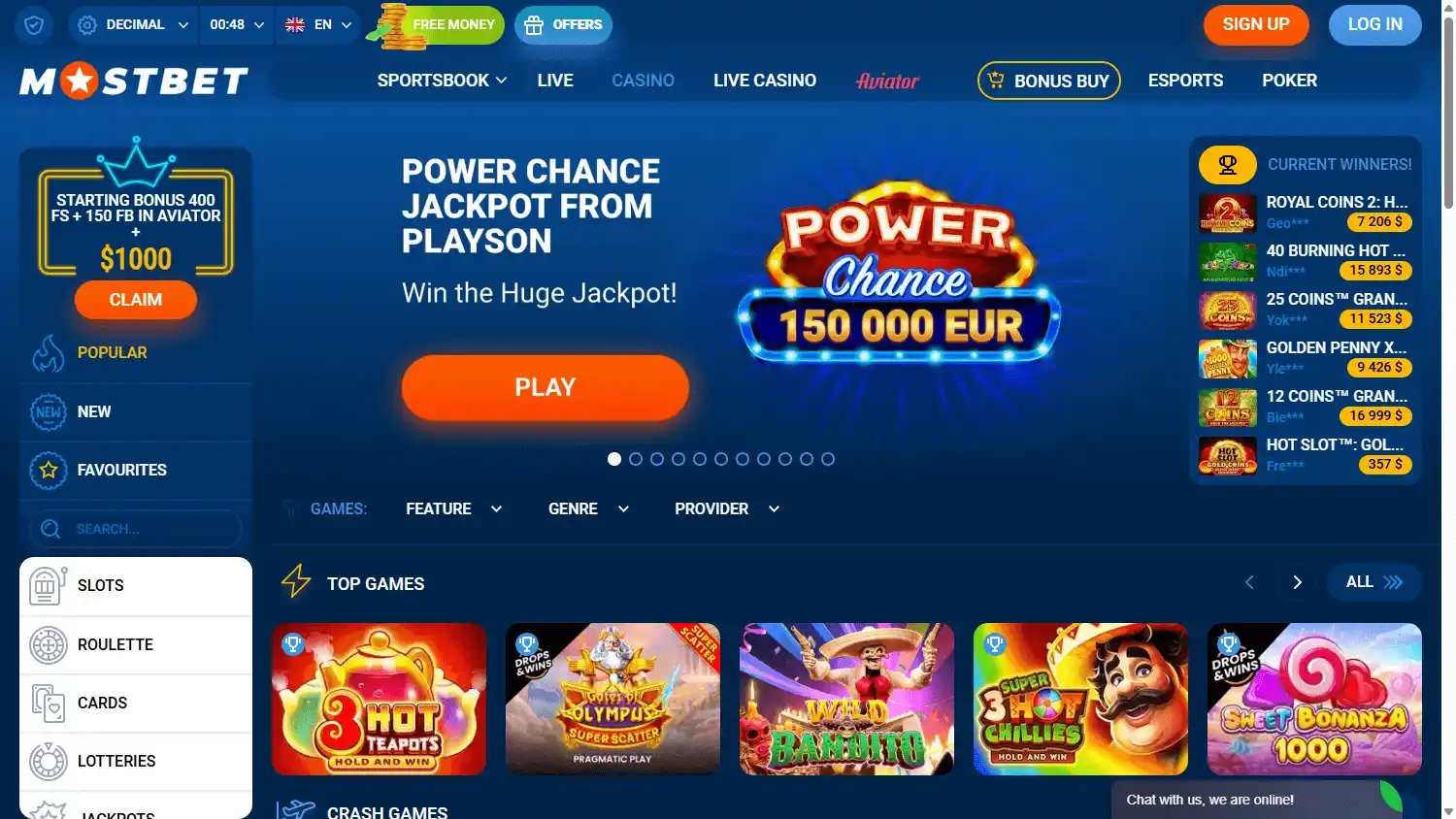 MostBet Casino screenshot 2