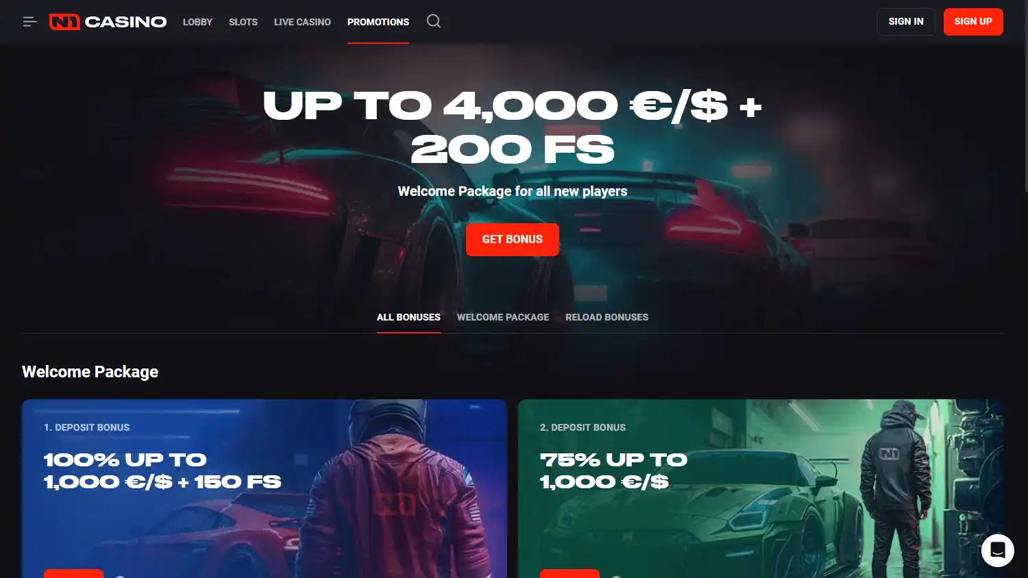 N1 Casino screenshot 3