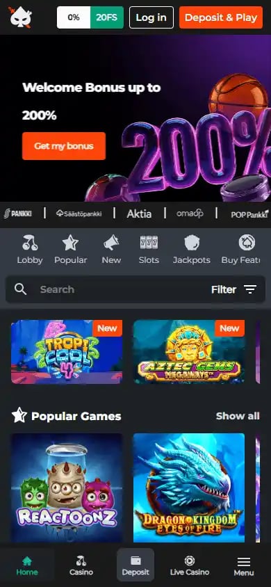 Ninja Casino screenshot 4