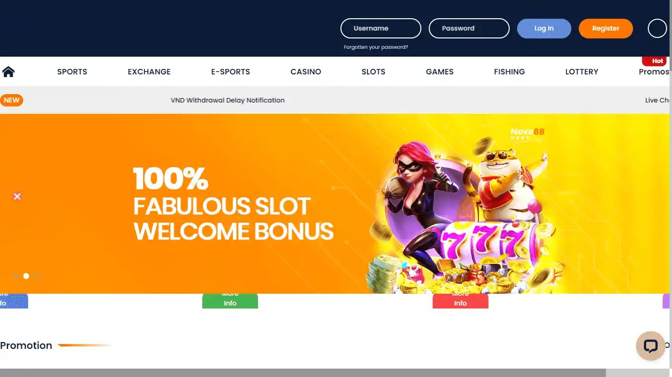 Nova88 Casino screenshot 1