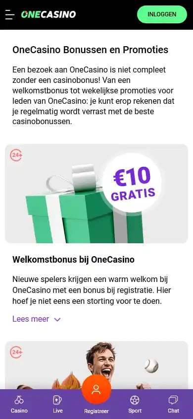 One Casino NL screenshot 3