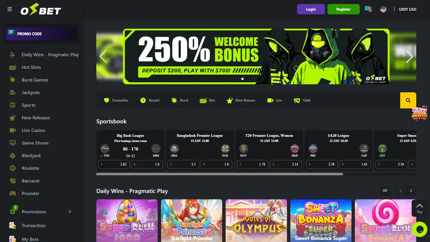 OSbet Casino screenshot 1
