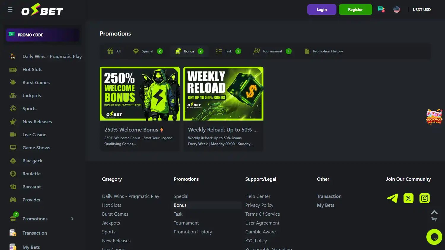 OSbet Casino screenshot 3