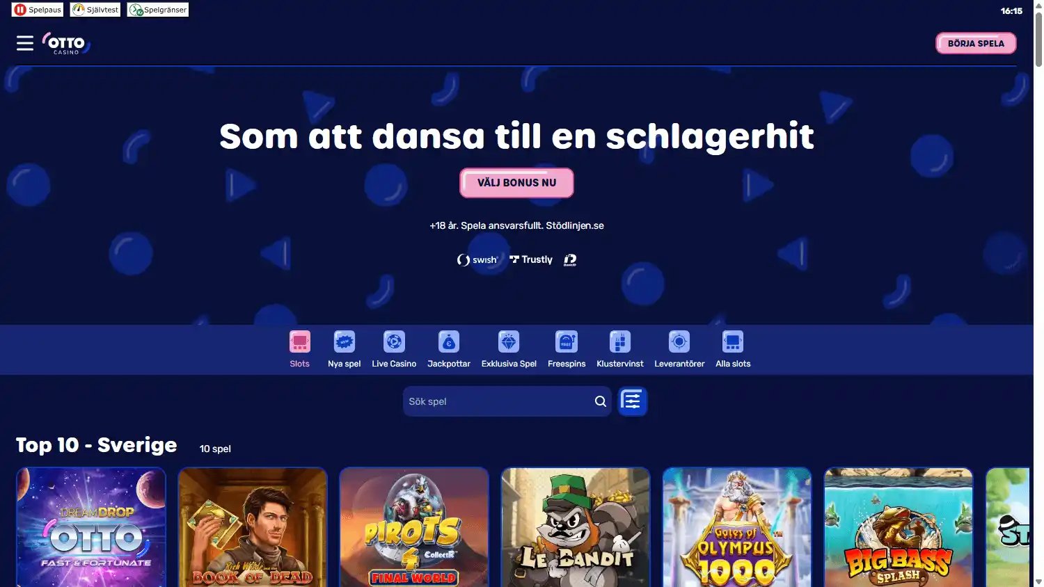 Otto Casino SE screenshot 1