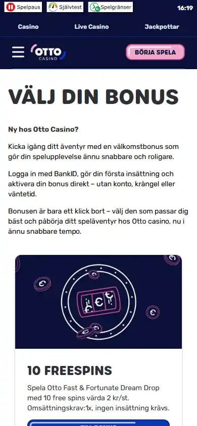 Otto Casino SE screenshot 7