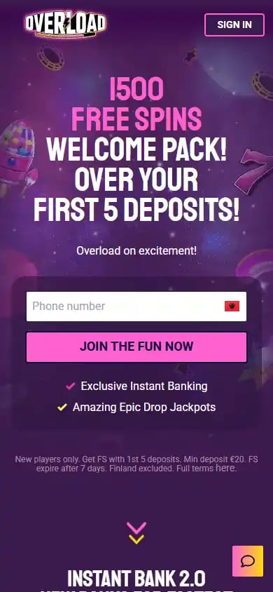 Overload Casino screenshot 2