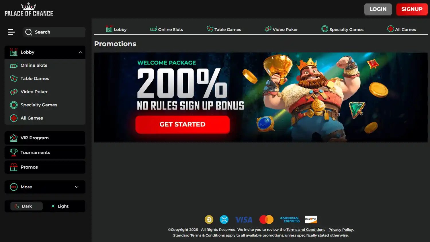 Palace of Chance Casino screenshot 3