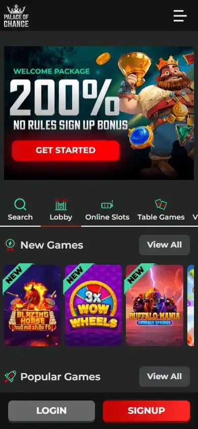 Palace of Chance Casino screenshot 5