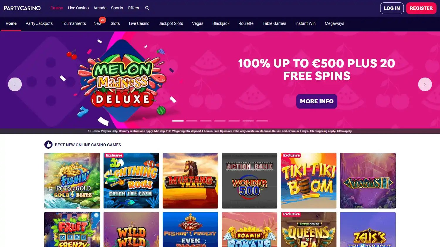 Party Casino screenshot 2