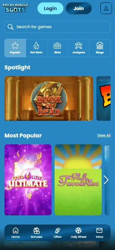 Pay By Mobile Slots Casino screenshot 5
