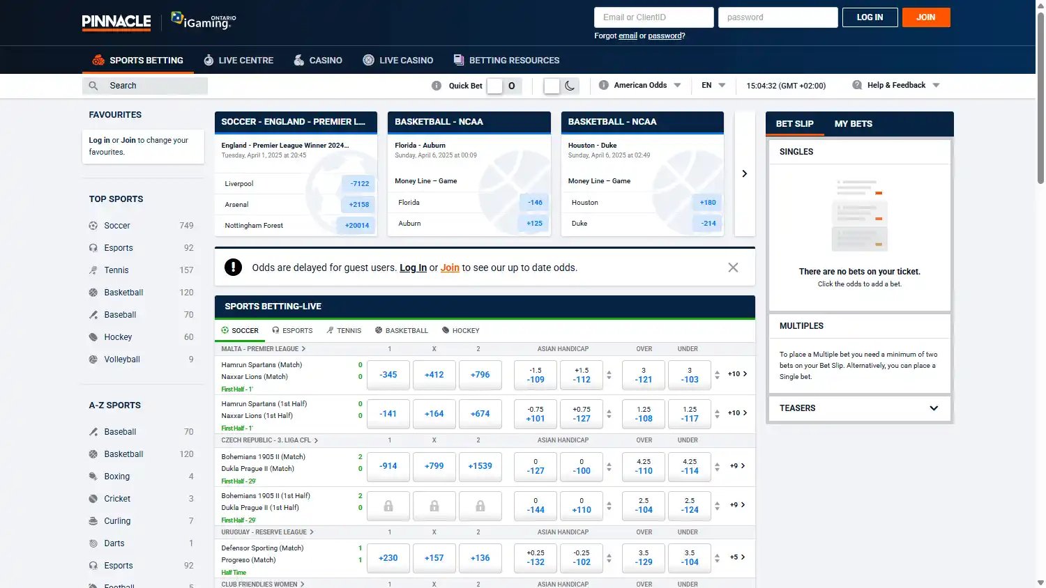 Pinnacle Casino Ontario screenshot 1