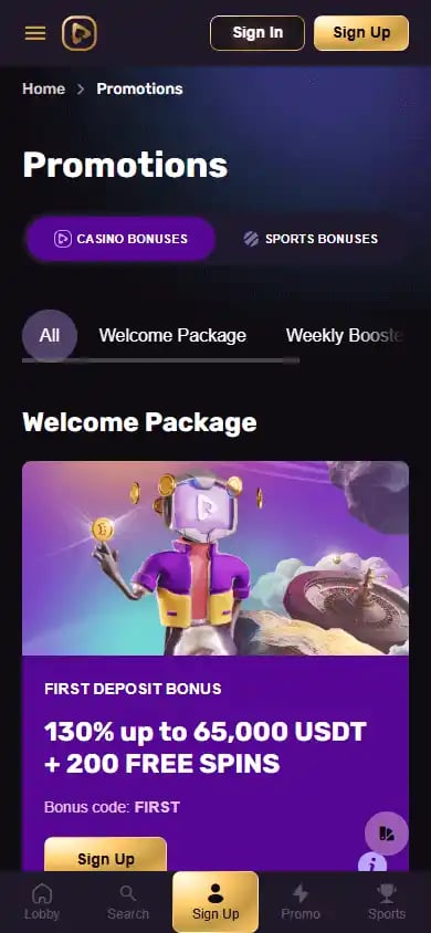 Playbet.io Casino screenshot 6