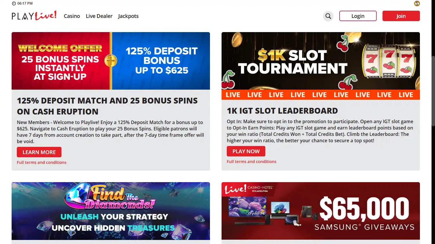 PlayLive! Casino screenshot 2
