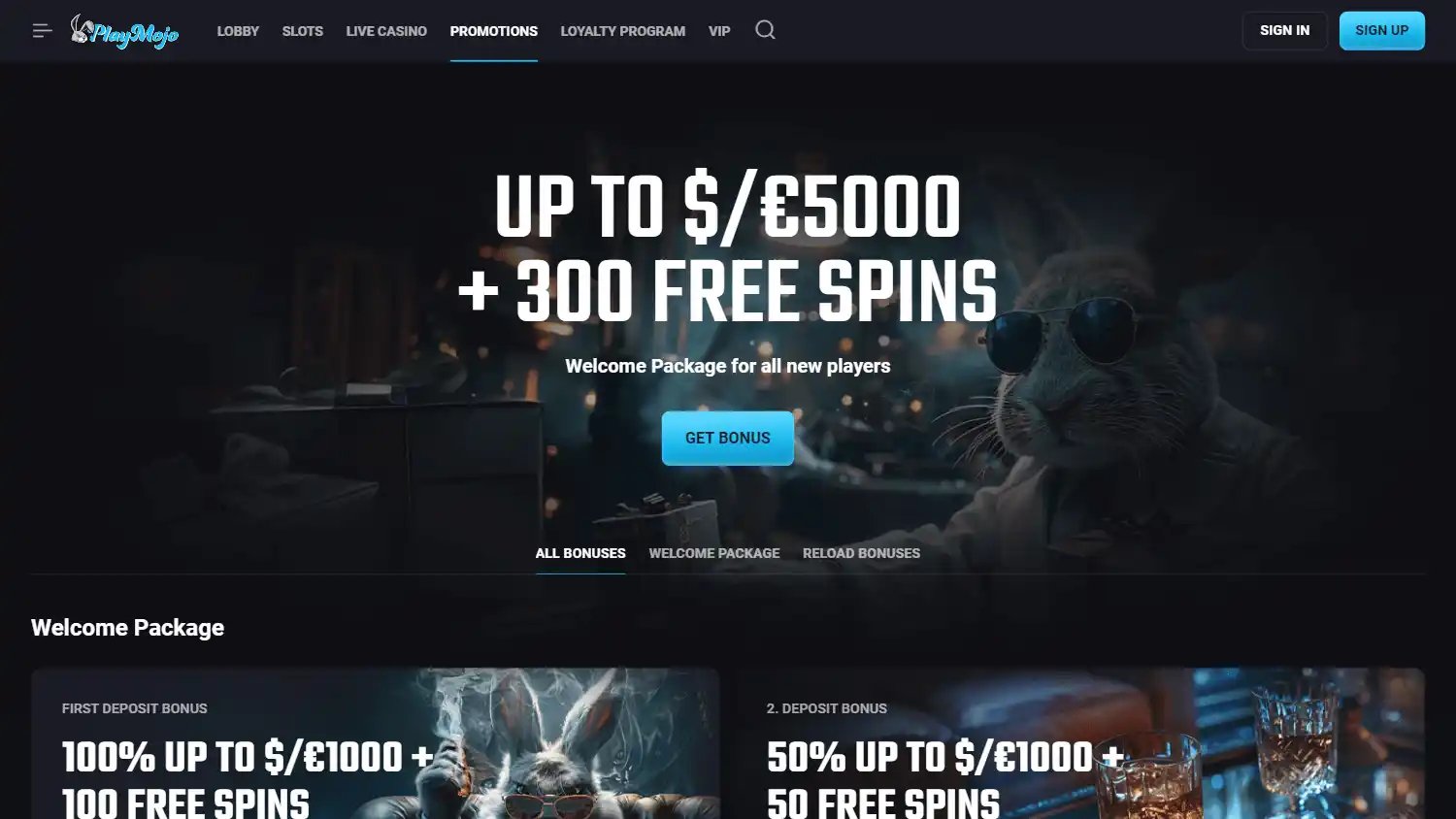 PlayMojo Casino screenshot 3