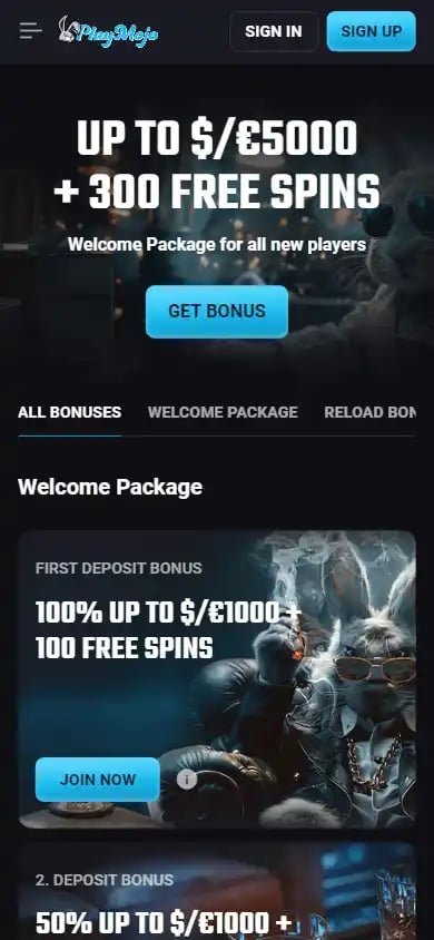 PlayMojo Casino screenshot 6
