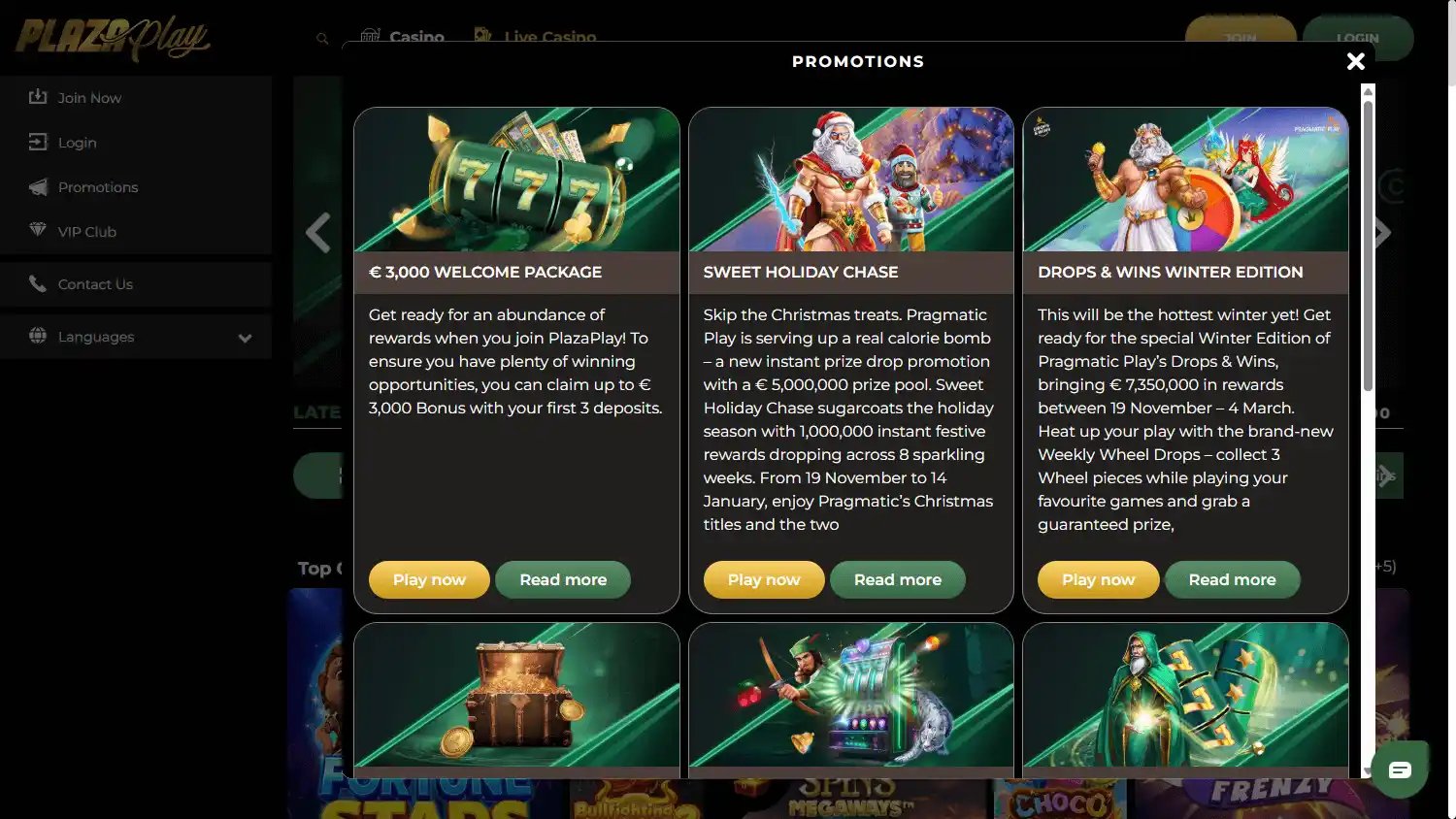 PlazaPlay Casino screenshot 2
