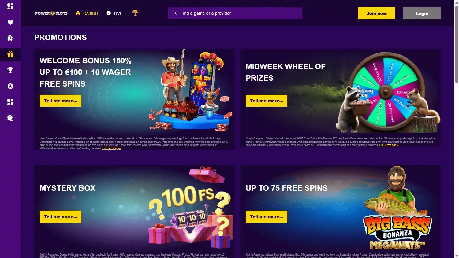 PowerSlots Casino screenshot 3