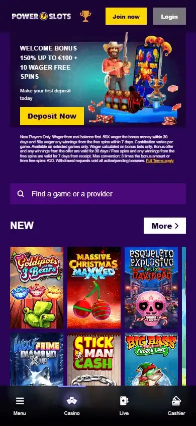 PowerSlots Casino screenshot 4