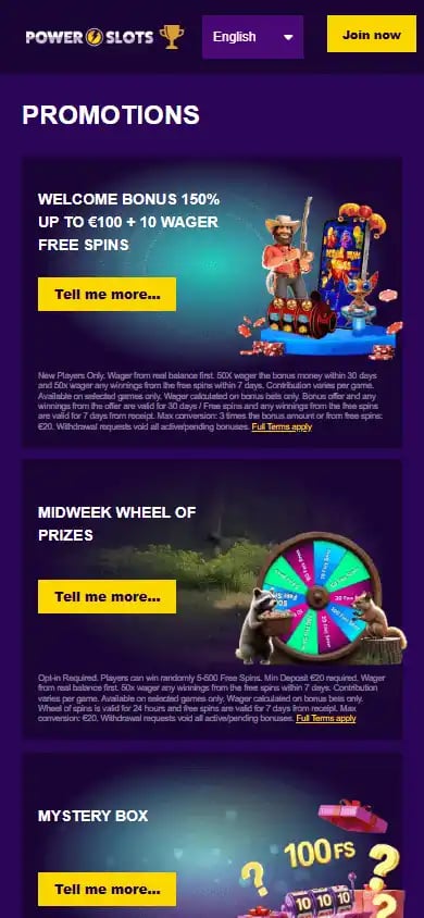 PowerSlots Casino screenshot 6