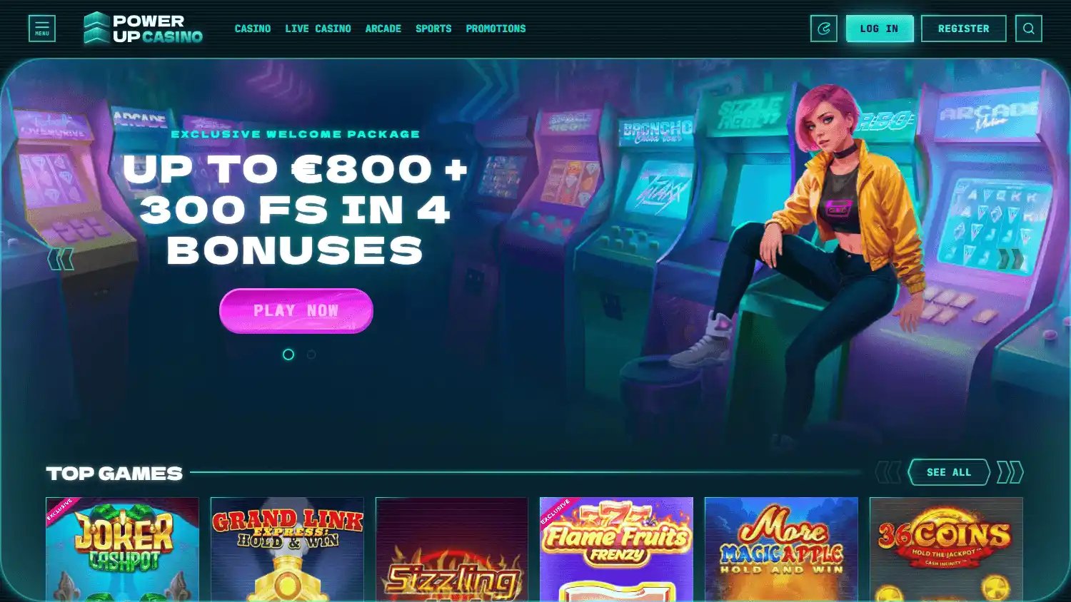 PowerUp Casino screenshot 1