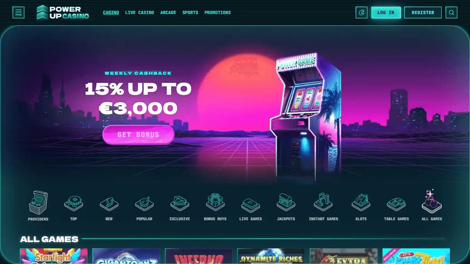 PowerUp Casino screenshot 2