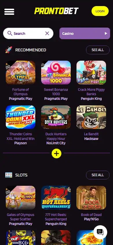 ProntoBet Casino screenshot 5
